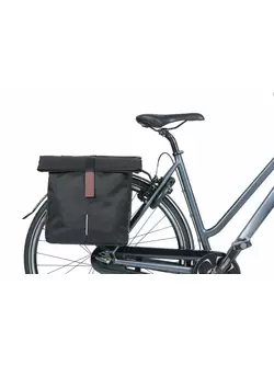BASIL hátsó kerékpár táskák CITY DOUBLE BAG 32L black 18071