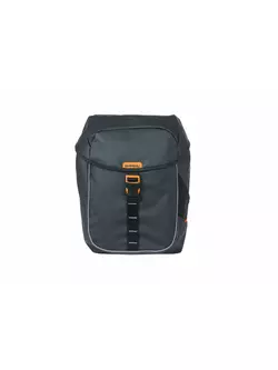 BASIL hátsó kerékpár táskák MILES TARPAULIN DOUBLE BAG 34L black orange 18086