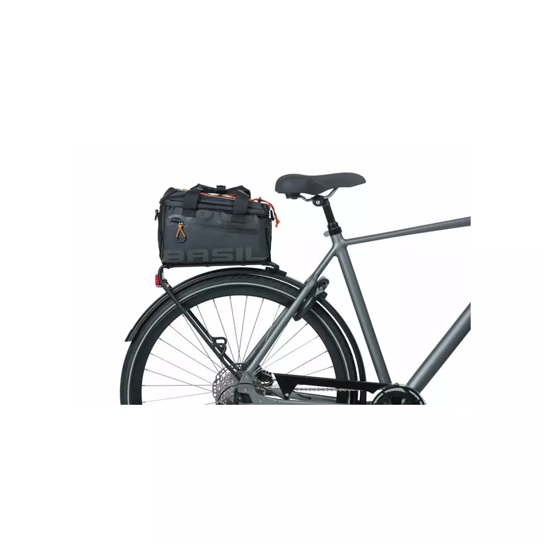 BASIL hátsó kerékpártáska MILES TARPAULIN TRUNKBAG 7L black orange 18088