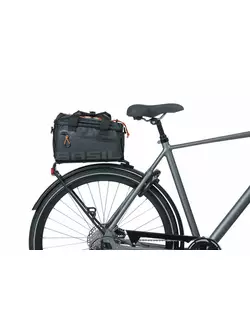 BASIL hátsó kerékpártáska MILES TARPAULIN TRUNKBAG 7L black orange 18088