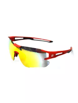 Rockbros 10128 Polarizált sportszemüveg + korrekciós betét black-red 