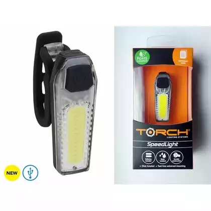 TORCH első kerékpár lámpa SPEEDLIGHT 55005 USB FEKETE