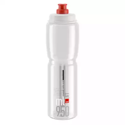 ELITE Kerékpáros vizes palack Jet Clear, Piros 950ml 
