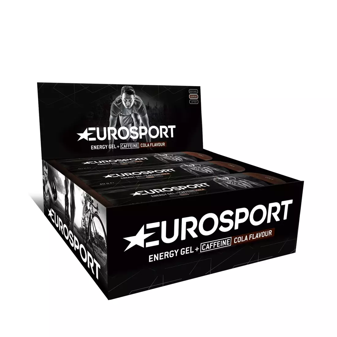 EUROSPORT energia gél NUTRITION kóla + koffein 40g 20 darabok  E0032