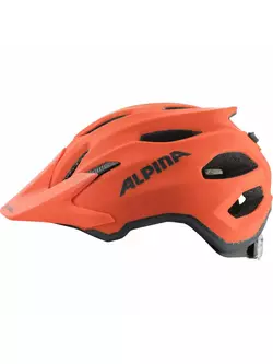 ALPINA junior kerékpáros sisak CARAPAX JR pumpkin-orange mat