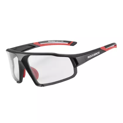 Rockbros SP216BK fotokróm kerékpár / sport szemüveg fekete piros