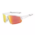 Rockbros SP216WR Polarizált kerékpáros / sport szemüveg, fehér