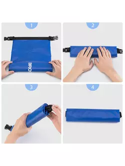 Rockbros vízálló hátizsák / zsák 10L, kék ST-004BL