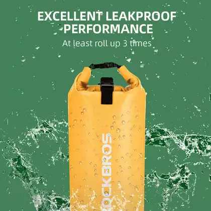 Rockbros vízálló hátizsák / zsák 10L, sárga ST-004Y