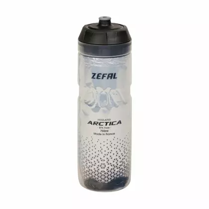 ZEFAL termikus kerékpáros palack ARCTICA 75 0,75L silver/black