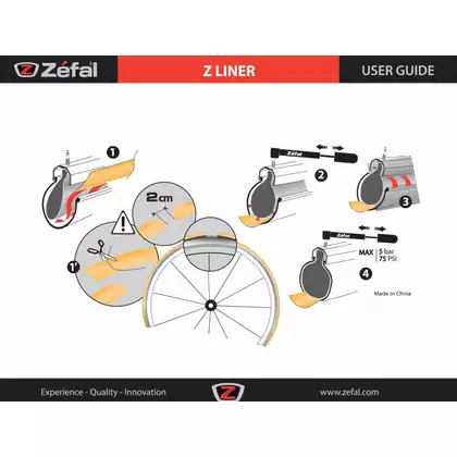ZEFAL szúrás elleni betét Z-LINER 27 MM orange