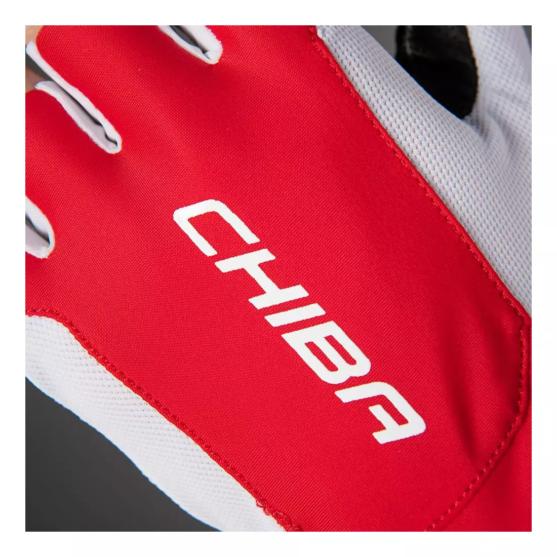 CHIBA MISTRAL kerékpáros kesztyű, piros 3030420