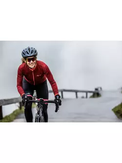 ROGELLI Női kerékpáros pulóver ESSENTIAL - gesztenyebarna