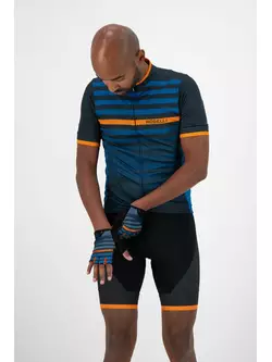 ROGELLI férfi kerékpáros kesztyű STRIPE blue/orange 006.312