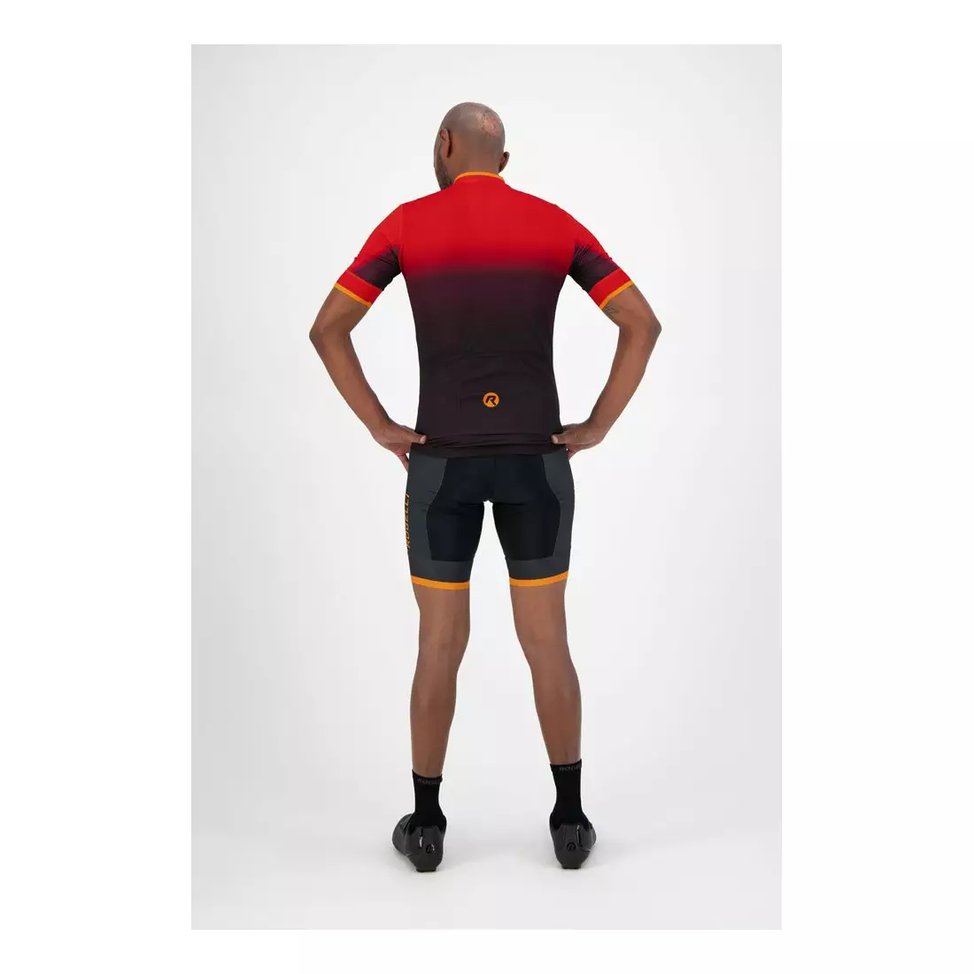 ROGELLI férfi kerékpáros póló HORIZON orange/red