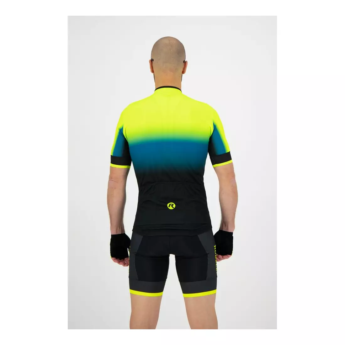 ROGELLI férfi kerékpáros póló HORIZON yellow/blue 001.416