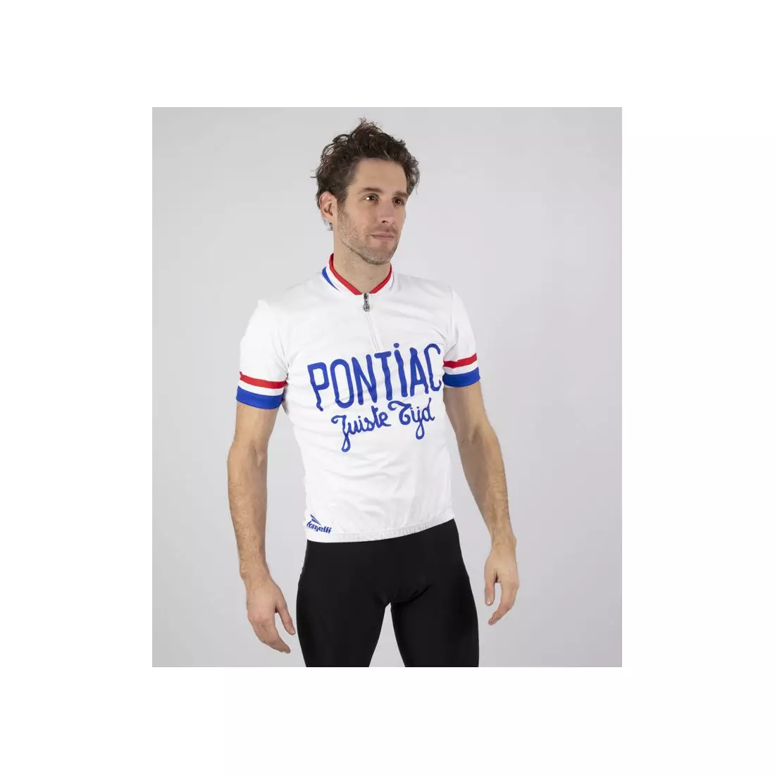 ROGELLI férfi kerékpáros póló PONTIAC white