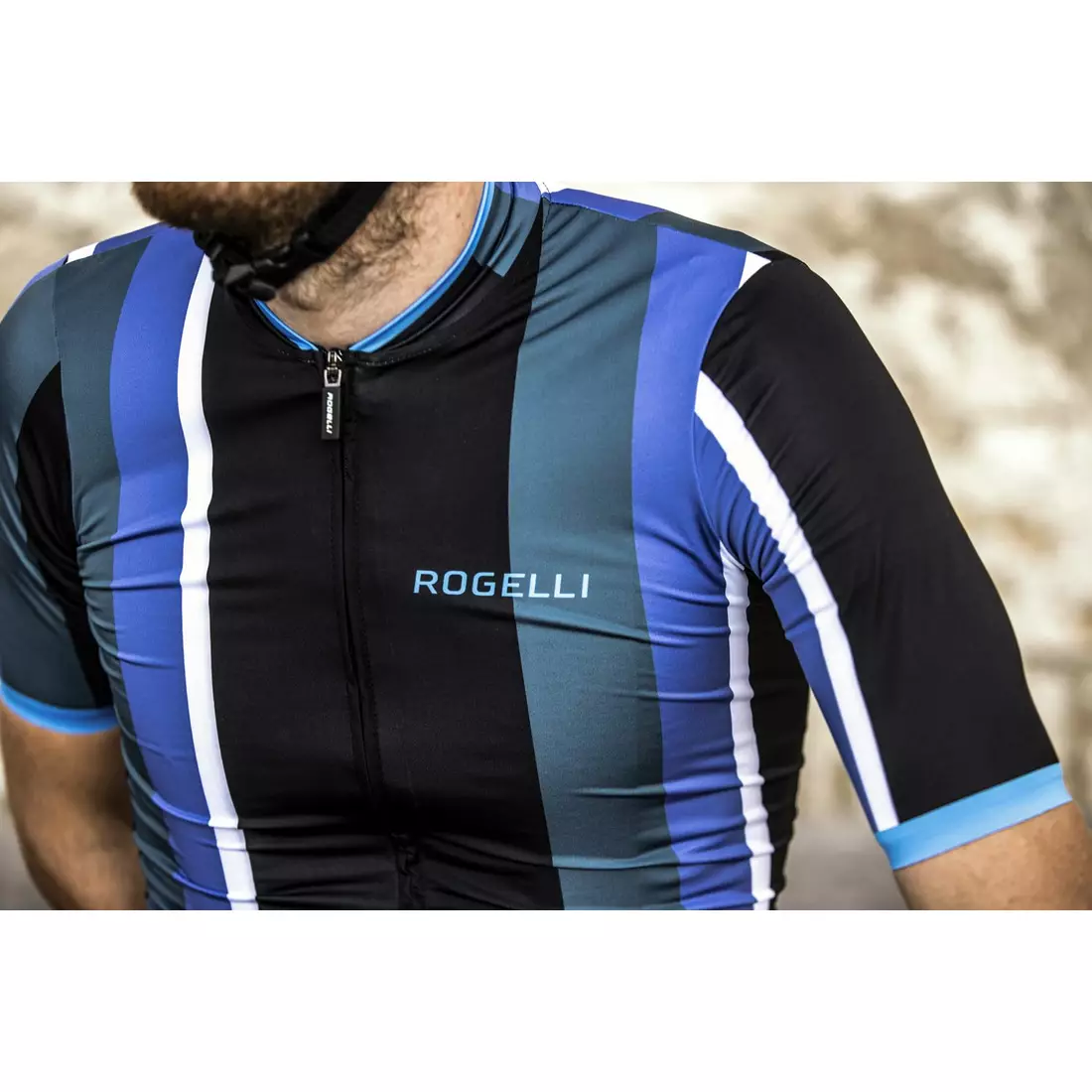 ROGELLI férfi kerékpáros póló VINTAGE blue 001.620