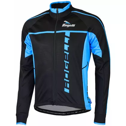 ROGELLI kerékpáros kabát softshell férfi UMBRIA 2.0 fekete és kék L 