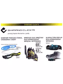 SHIMANO SH-CT45 - szabadidős kerékpáros cipők CLICK'R rendszerrel