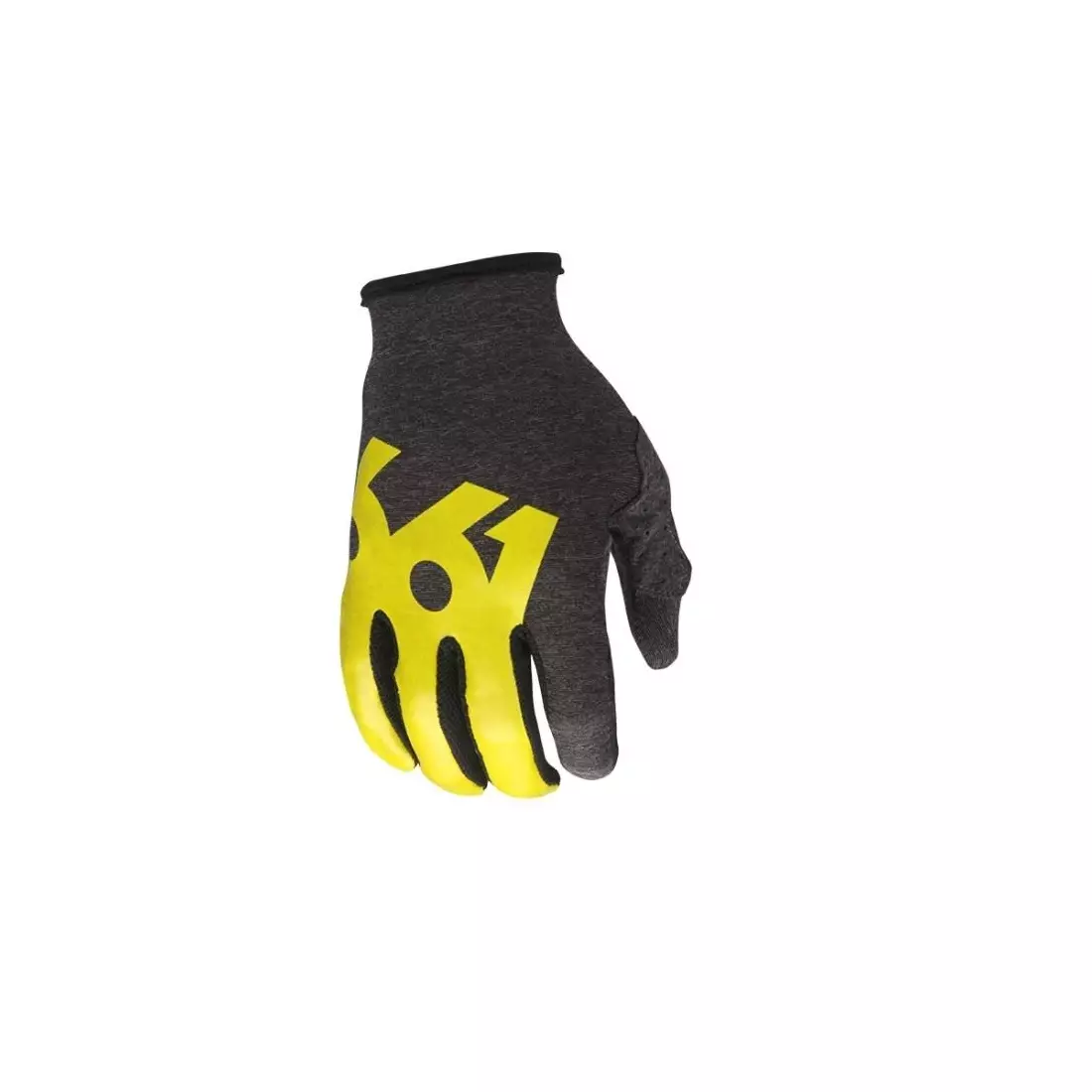 661 kerékpáros kesztyű COMP black/yellow hosszú ujj