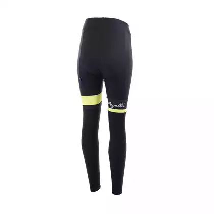 ROGELLI női téli kerékpáros nadrág SELECT black/yellow