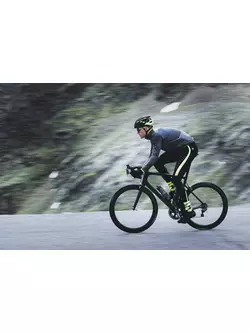 ROGELLI WIRE férfi téli softshell kerékpáros kabát, szürke-fluor 