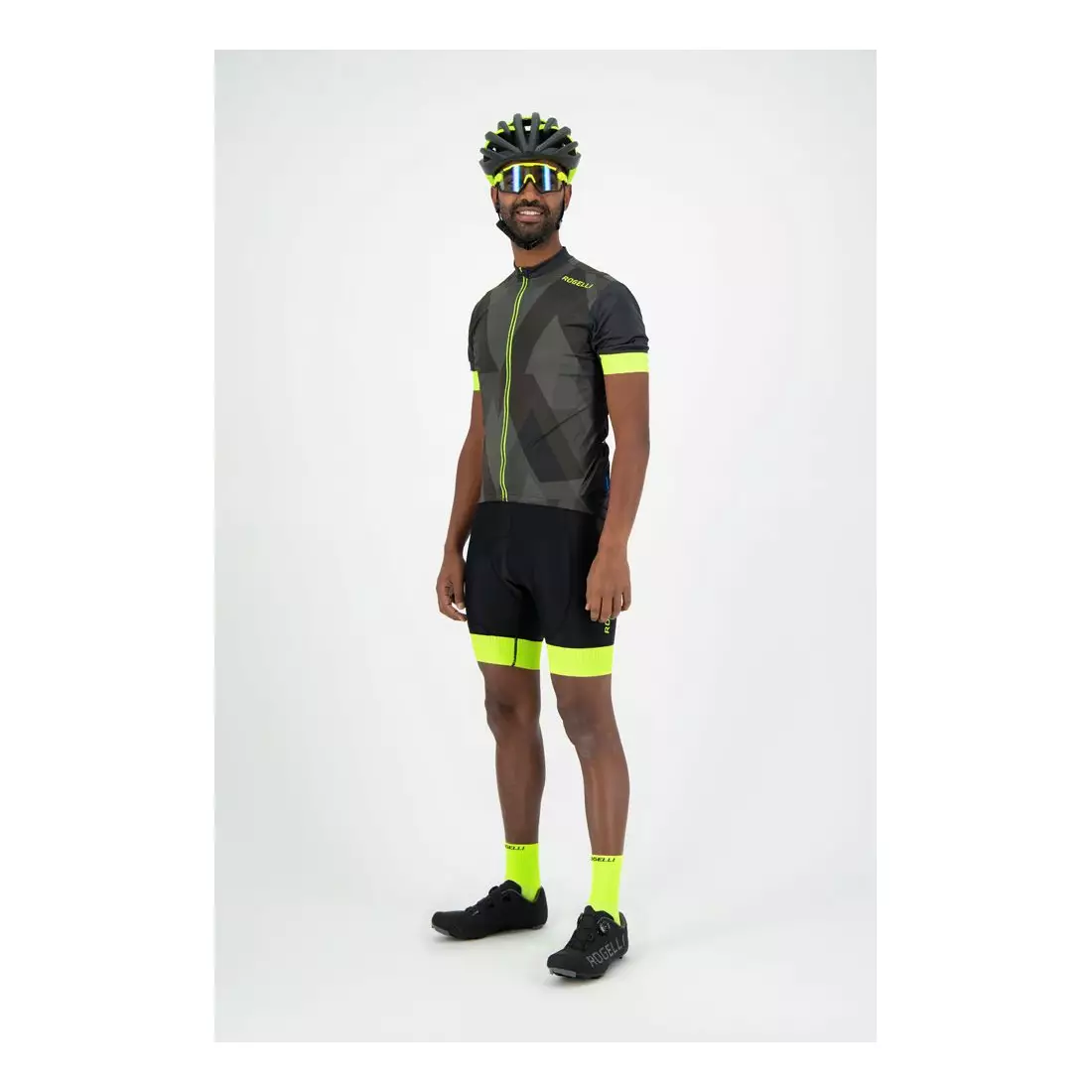 ROGELLI férfi nadrágos kerékpáros nadrág FLEX sárga fluor