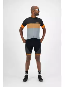 ROGELLI férfi nadrágtartóval ellátott kerékpáros nadrág FUSE black/orange