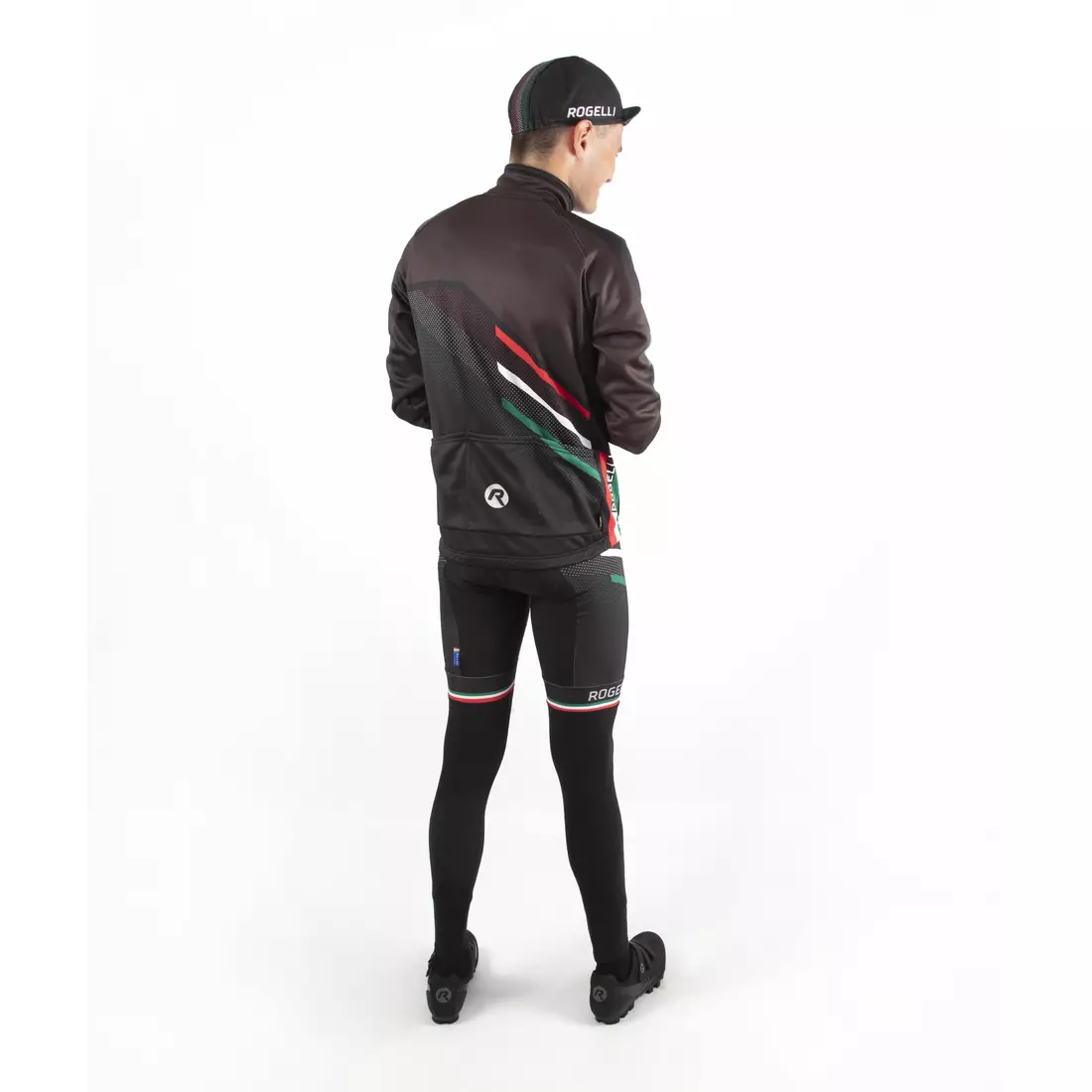 ROGELLI férfi téli kerékpáros kabát TEAM 2.0 fekete