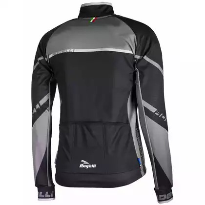 ROGELLI férfi kerékpáros kabát, softshell ANDRANO 2.0, fekete és szürke 