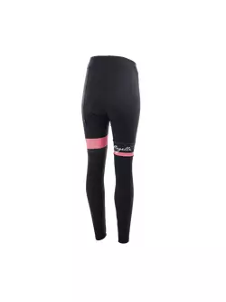 ROGELLI női téli kerékpáros nadrág  SELECT black/coral