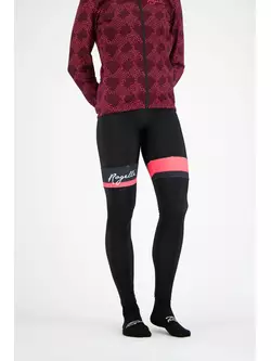 ROGELLI női téli kerékpáros nadrág  SELECT black/coral