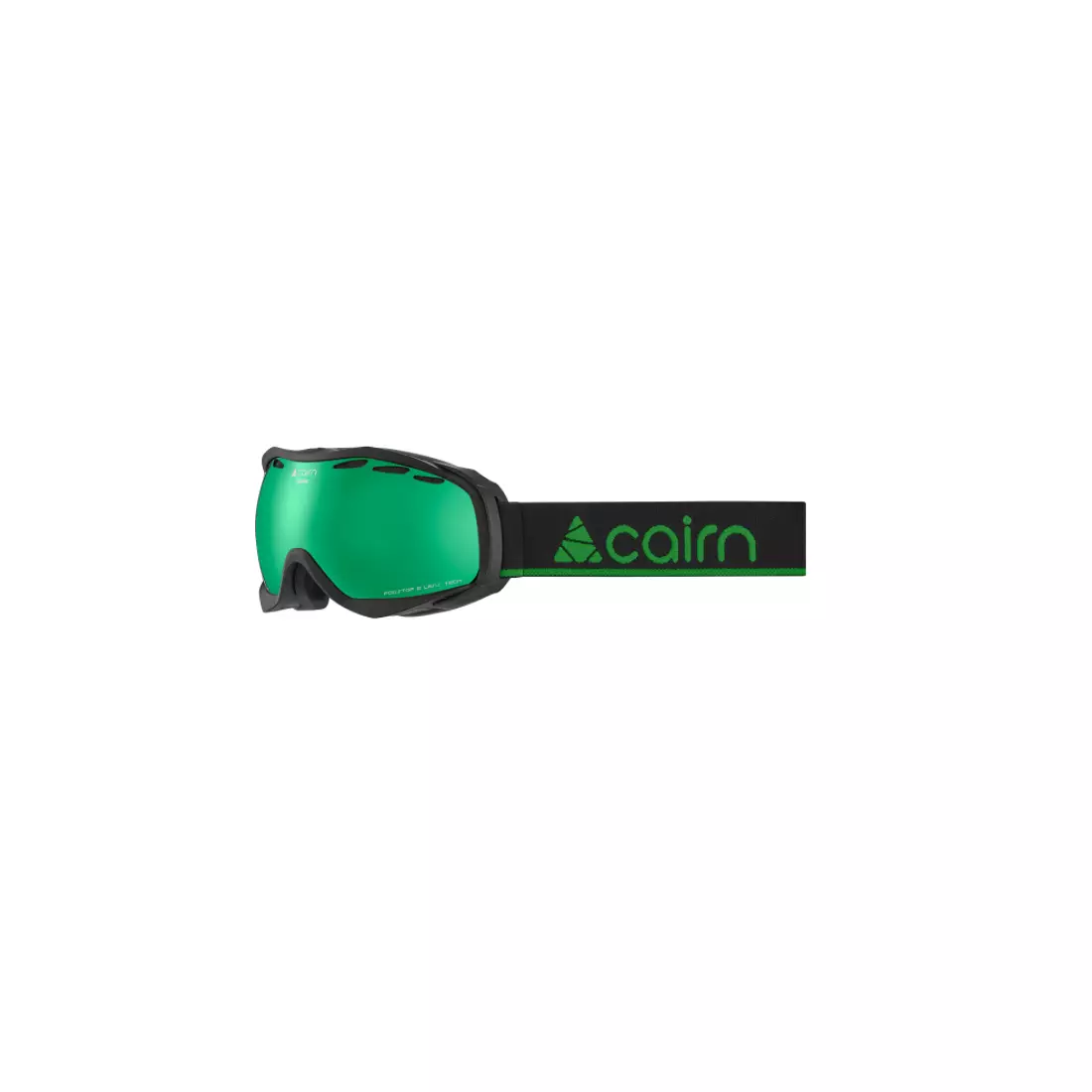 CAIRN sí/snowboard szemüveg ALPHA SPX3000 IUM Mat Black Green Mirror 