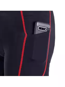DEKO POCKET kerékpáros nadrág, fekete és piros
