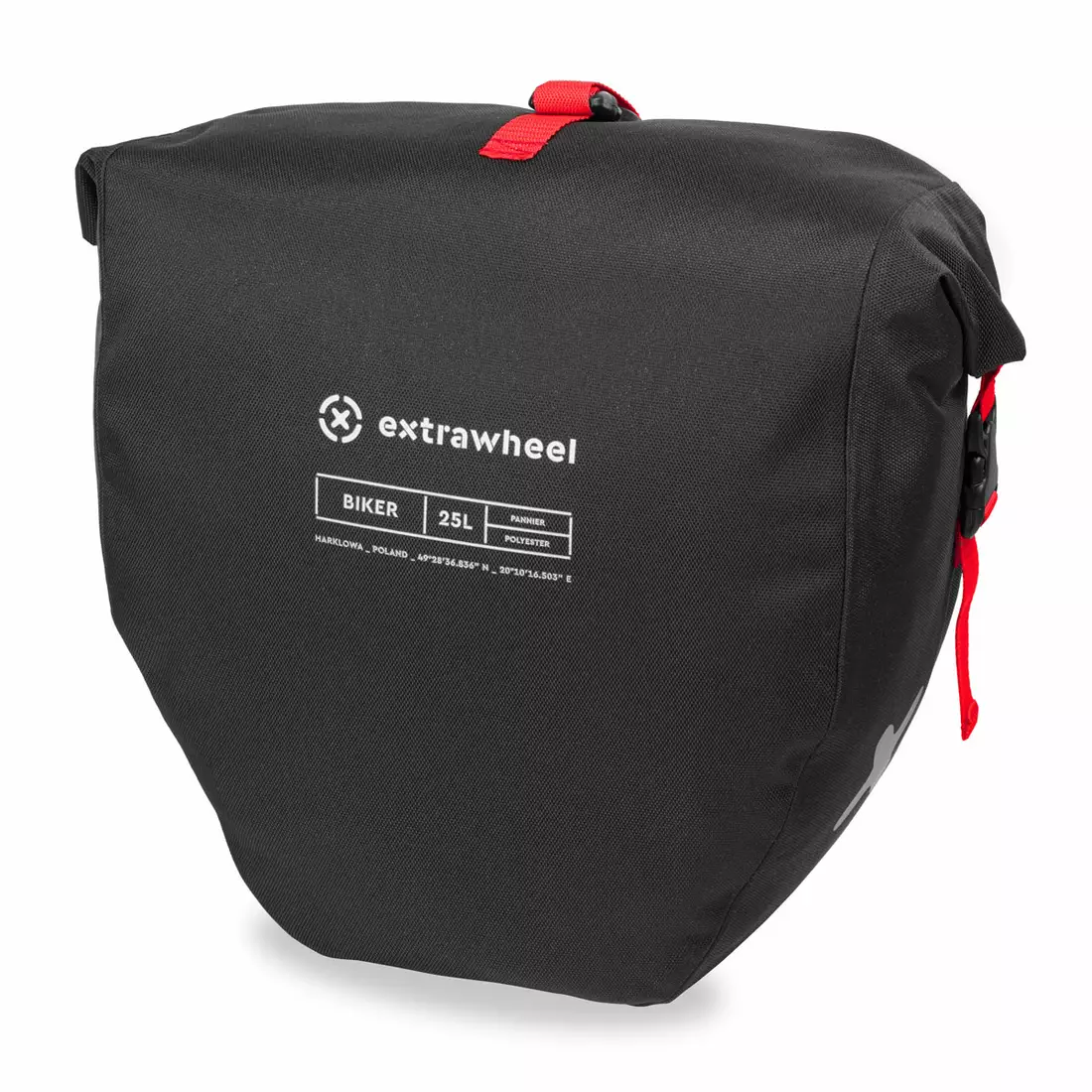 EXTRAWHEEL hátsó kerékpár táskák BIKER polyester 50L black