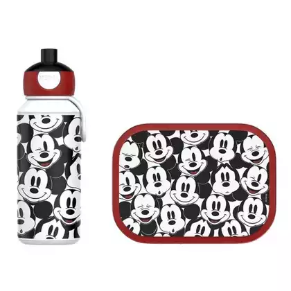 Mepal Campus Lunch set Mickey Mouse gyerek készlet vizes palack + lunchbox, fekete és piros