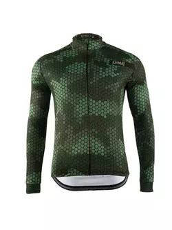KAYMAQ DESIGN M62 férfi kerékpáros pulóver türkiz