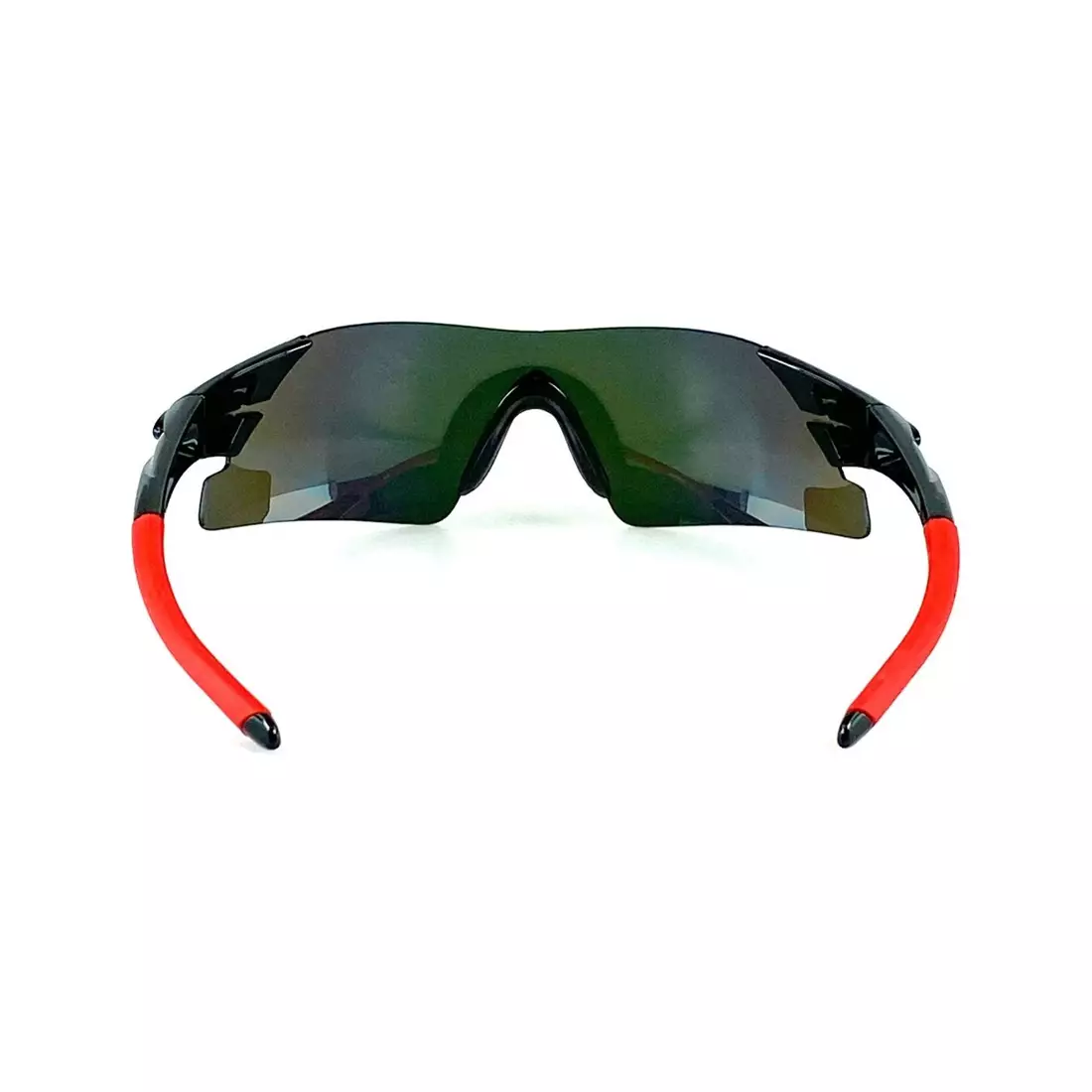 Rockbros 10025 okulary rowerowe sportowe z polaryzacją czarno-czerwone