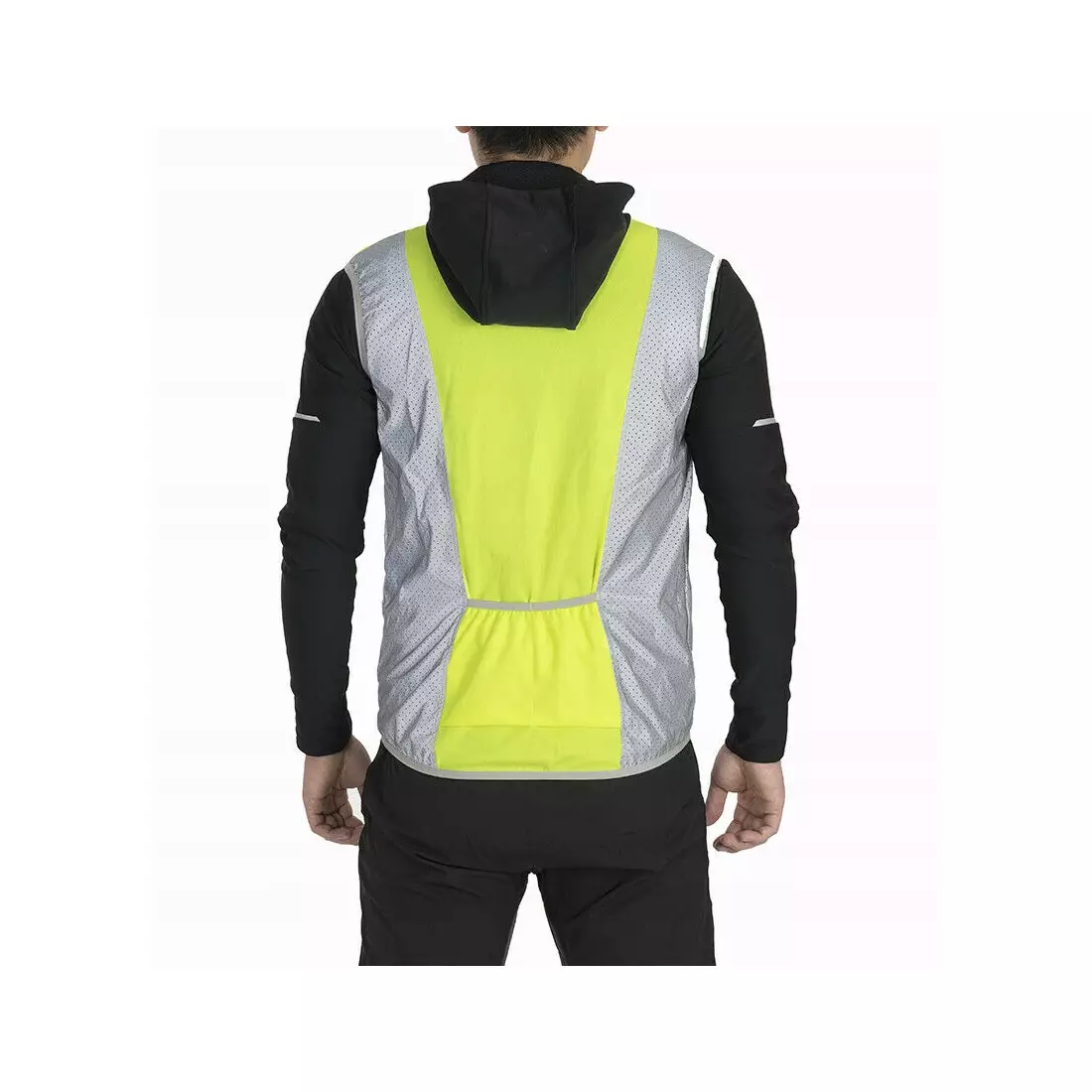 Rockbros férfi könnyű kerékpáros / sportmellény, fényvisszaverő, fluor FGY1002