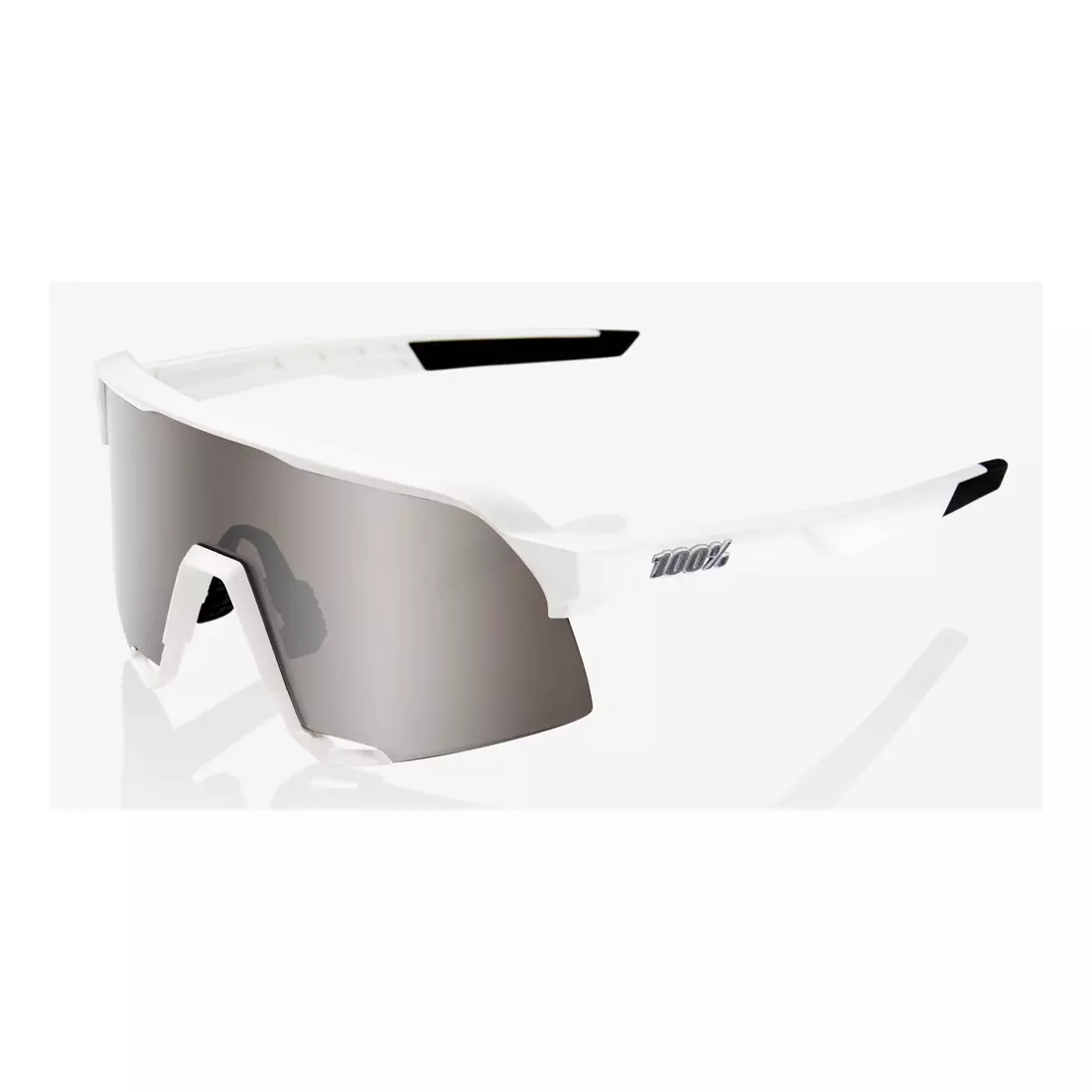 100% sport szemüveg S3 (HiPER Silver Mirror Lens) Matte White STO-61034-404-02