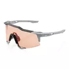 100% sport szemüveg SPEEDCRAFT (HiPER Coral Lens) Soft Tact Stone Grey STO-61001-424-01