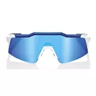 100% sport szemüveg SPEEDCRAFT SL (HiPER Blue Multilayer Mirror Lens) Matte White/Metallic Blue STO-61002-407-01