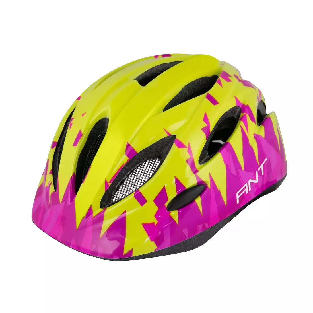FORCE Gyerek kerékpáros sisak ANT, fluo-rózsaszínű 902634