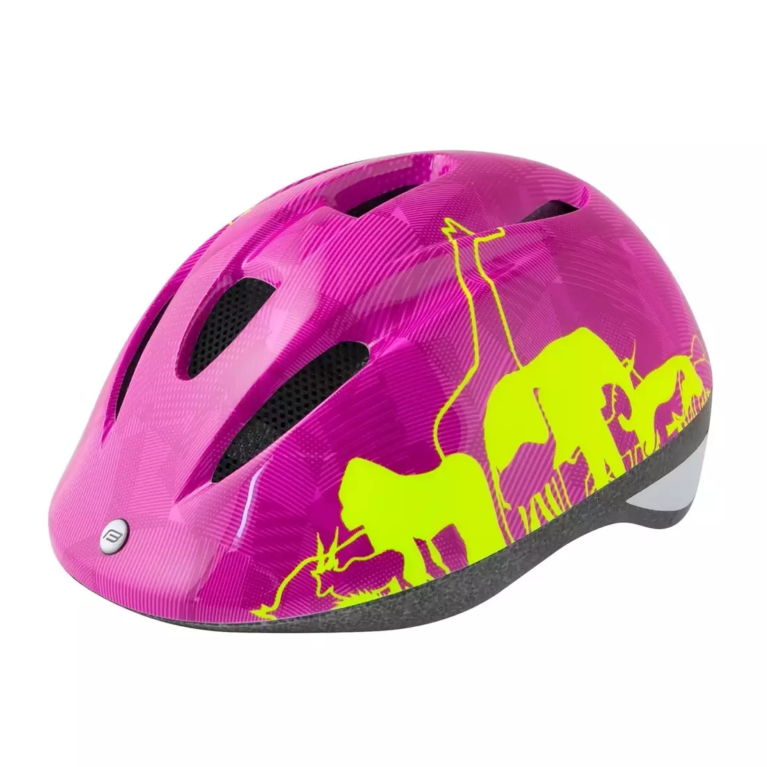 FORCE Gyerek kerékpáros sisak FUN ANIMALS, fluo-rózsaszínű 9022445