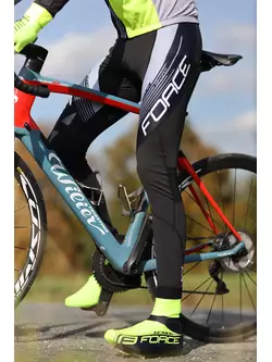 FORCE Kerékpáros nadrág merevítővel, F58, fekete és szürke, 900435