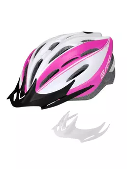 FORCE Országúti kerékpáros sisak TERY, fehér és rózsaszín 902735