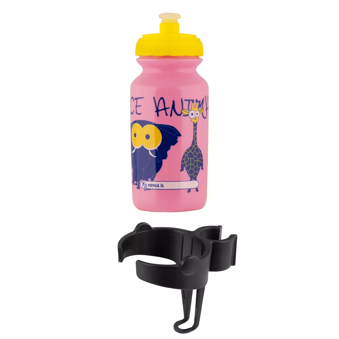 FORCE fogantyús vizes palack gyerekeknek ZOO 0,3L pink 25094