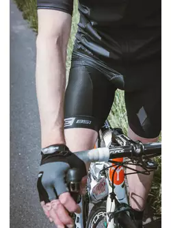 FORCE kerékpáros nadrág előke betéttel B51, fekete 900279