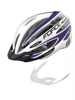 FORCE kerékpáros sisak ROAD white/purple 9026195